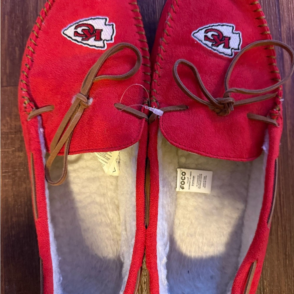NFL Kansas City chiefs Moccasin men’s large new - Picture 3 of 4